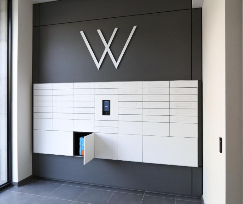 eSafe Wall for apartments white parcel boxes